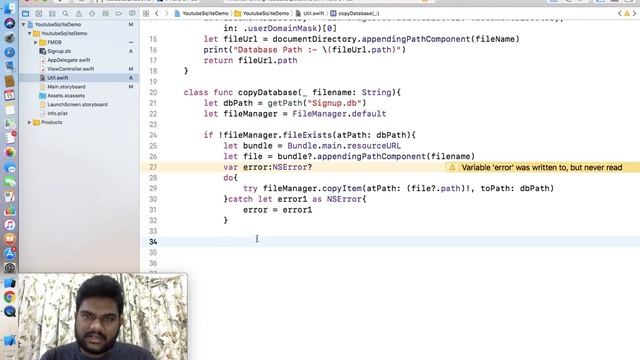 iOS Swift 4 Tutorials :- How to use Sqlite Database Using FMDB in iOS Hindi. смотреть онлайн