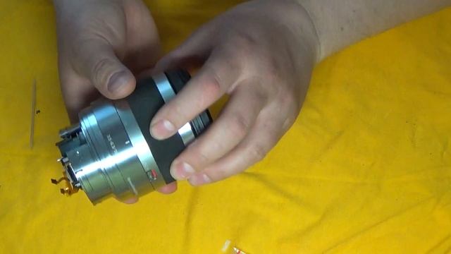Сборка объектива Sony NEX 18200 для замены шлейфа апертуры и фокуса