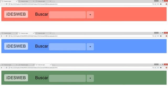 CSS: ejemplo de uso de colores transparentes смотреть онлайн