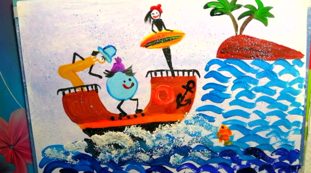 Как нарисовать сказку "Как игрушки пошли учиться". смотреть онлайн