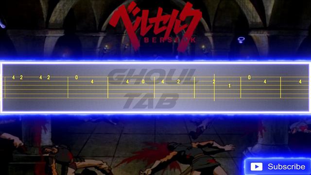 Berserk - Theme of Guts (Guitar Tab 譜 Tutorial) смотреть онлайн