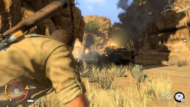 Играем в кооперативе в Sniper Elite 3. Перевал Кассерин. #2 смотреть онлайн