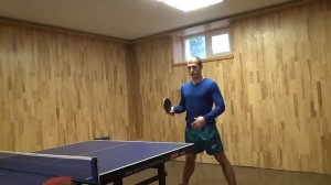 Удар слева в настольном теннисе из МЕРТВОЙ ЗОНЫ