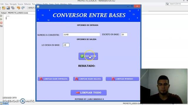 CONVERSOR ENTRE CUALQUIER BASE NUMERICA EN JAVA NETBEANS - PROYECTO LOGICA MATEMATICA | PARTE #1 смотреть онлайн