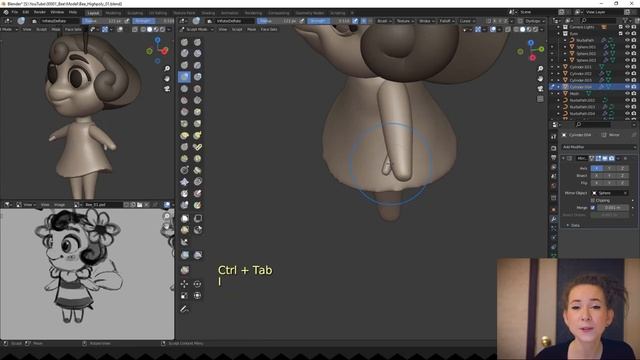 Bee Girl 3D Game Character Full Pipeline - Part 3 смотреть онлайн