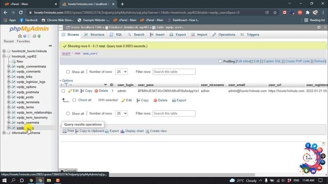 How to Reset WordPress Password from phpMyAdmin 2023 смотреть онлайн