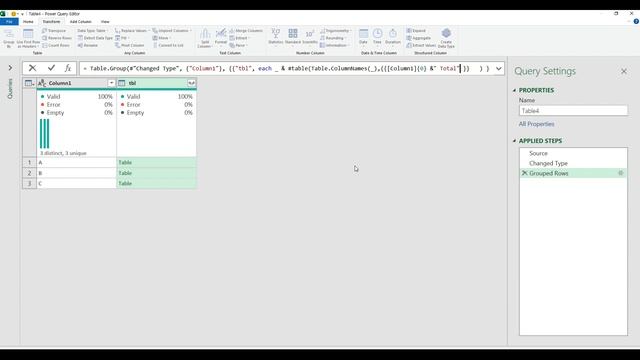 How to add subtotal in a row in Power Query смотреть онлайн