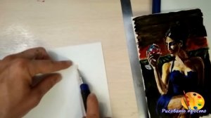 Как правильно оформить акварельный или гуашевый рисунок(How to draw a watercolor drawing)