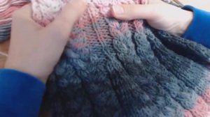 Пончо детское спицами на 5-7 лет