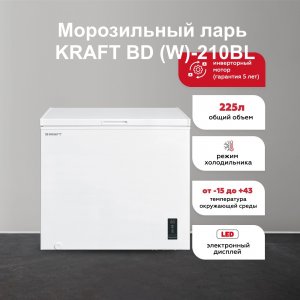 Обзор морозильного ларя KRAFT BD (W)-210BL