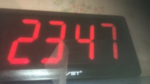 Электронные часы VST 2 часть. Обзор, демонстрация часов. Время 23 часа вечера.