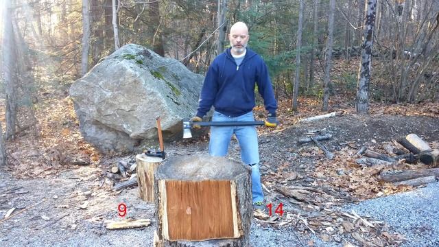Comparison between Fiskars 8lb Maul and Fiskars Super Splitting Axe. смотреть онлайн