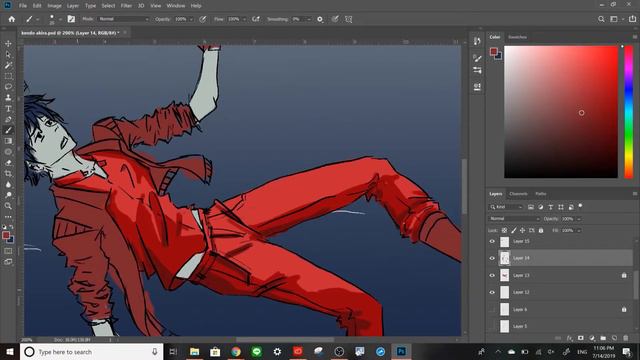 Kendo Akira [speed paint] - BBJBJ Color Palette Challenge смотреть онлайн