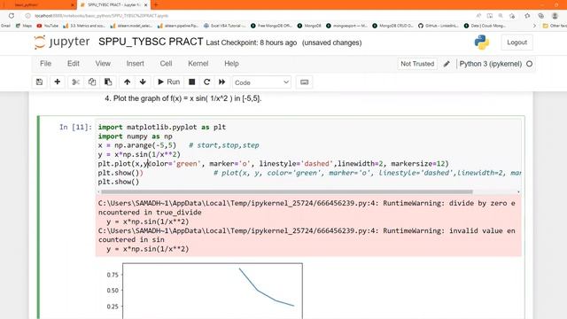 SPPU T.Y.B.Sc (Mathematics-- Python programming practical - XII) смотреть онлайн