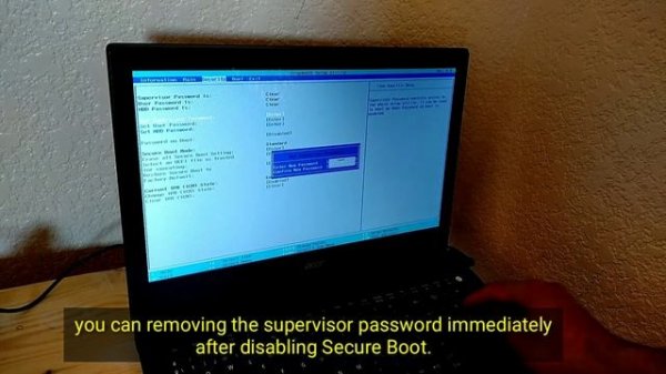 How to fix Security Boot Fail on Acer Laptop/ Disable Secure Boot