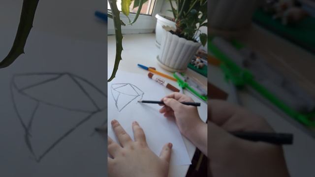 Как нарисовать бриллиант?. Легко и просто! смотреть онлайн