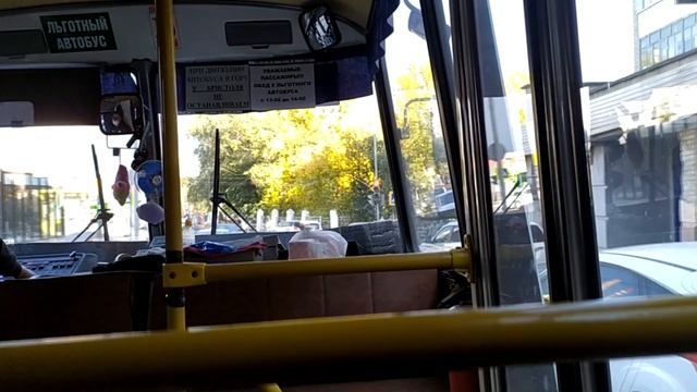 Поездка по одному из самых коротких маршрутов Саратова на автобусе ПАЗ 32054 г. Саратов смотреть онлайн