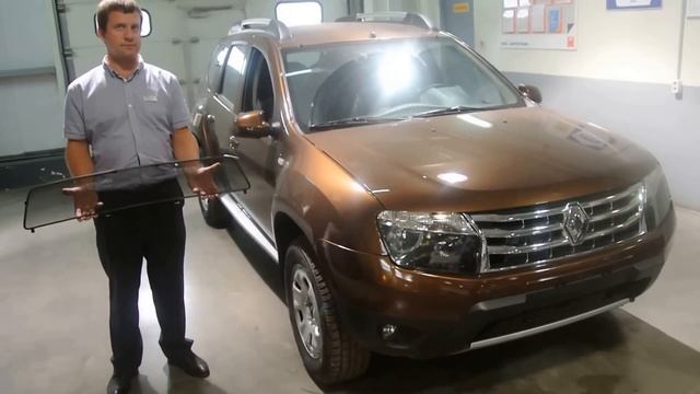 Радиаторная решетка на Renault Duster смотреть онлайн