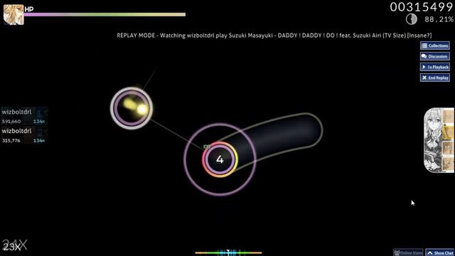 osu! Suzuki Masayuki - DADDY ! DADDY ! DO ! feat. Suzuki Airi [Insane?] (Kaguya-sama Season 2 OP) смотреть онлайн