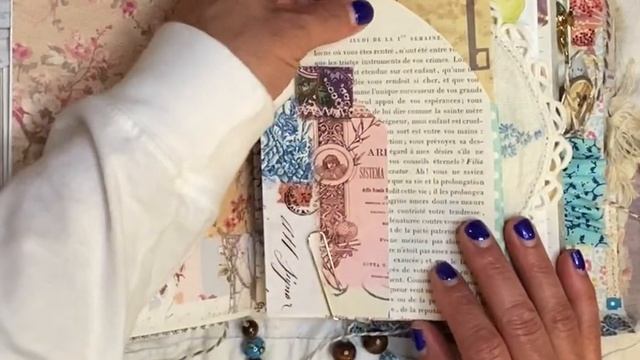 “Pretty Journal” Nature Journal Theme flip through, art, scrapbooking, fabric, paper, fun смотреть онлайн