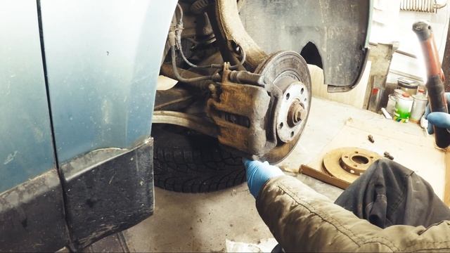 Примерка суппортов ATE на Passat B5 под тормозной диск 288мм на 25мм смотреть онлайн