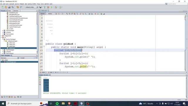 Netbeans Kullanımı İle Java Consol Loop İle Şekil Çizme #4 (Java Kodlama For Döngüleri) смотреть онлайн