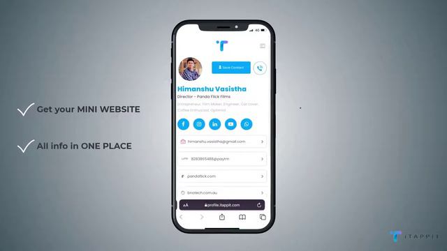 iTappit NFC Custom Smart Digital Business Card смотреть онлайн