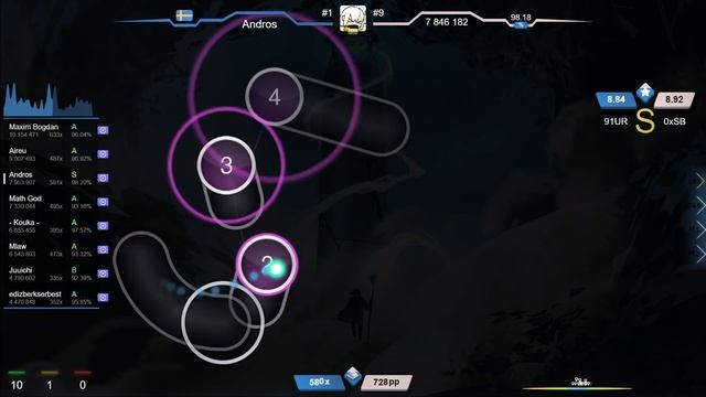 Andros | Loki - Wizard's Tower [Walao's Expert] +DT 98.55% {#12 820pp FC} - osu! смотреть онлайн