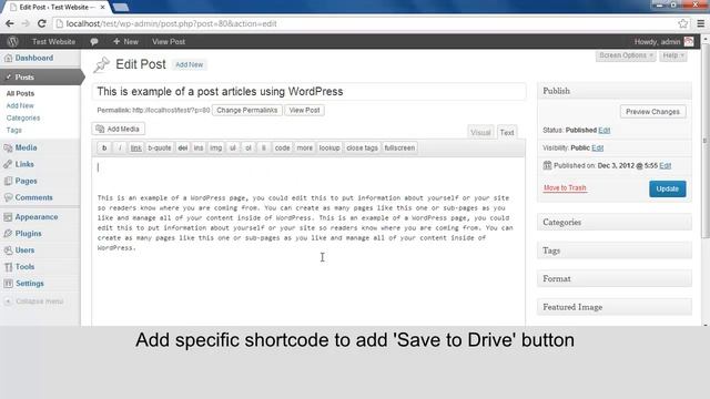 Add 'Save to Drive' button in WordPress post смотреть онлайн