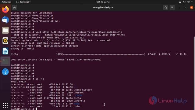 How to install Minio and configure on Ubuntu 21.04 смотреть онлайн