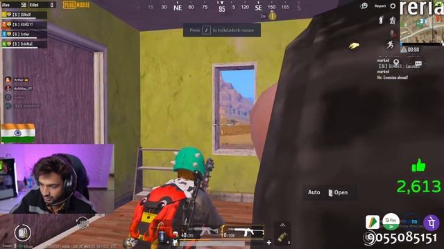 INS SHOWDOWN , Bi Arthur | PUBG MOBILE LIVE ! смотреть онлайн