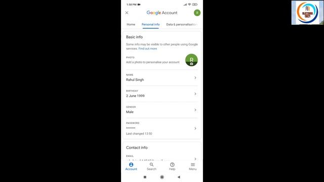 How to change google account password | Google account ka password change karna sikhe | In Hindi | смотреть онлайн