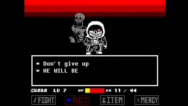 Dusttale Sans Fight - Undertale Fangame (-TheKidd-)