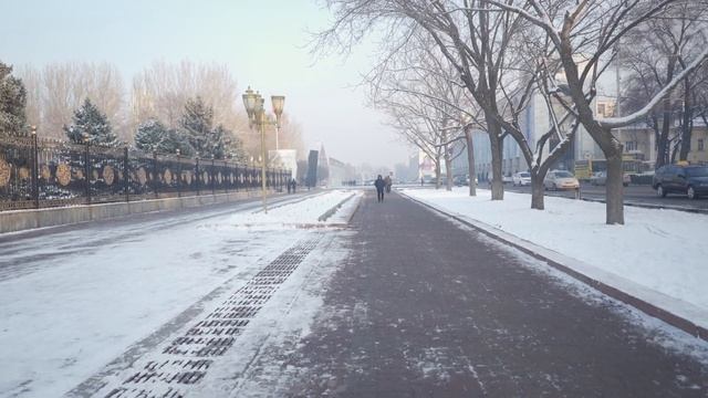 Прогулка по Бишкеку | Чуйский проспект- Мира,Советскя | Bishkek walking tour Kyrgyzstan Chui avenu смотреть онлайн