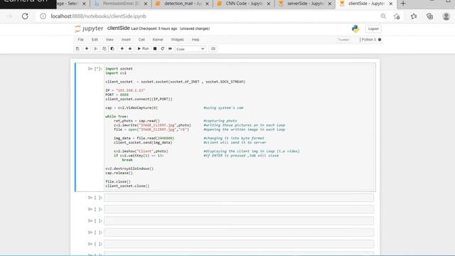 Create Live Streaming Video Chat App without voice using cv2 module of Python: смотреть онлайн
