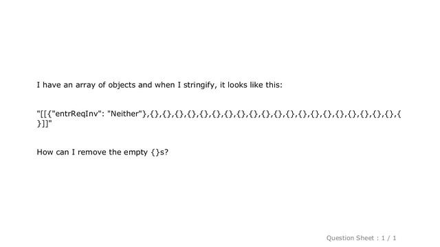 jQuery : How can I remove empty object in from an array in JS смотреть онлайн