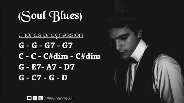 Backing Track (Jam) - 6-8 Soul Blues смотреть онлайн