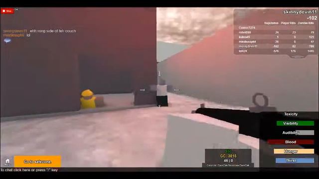 Roblox Deadzone Remade/Robox Dayz Part 1