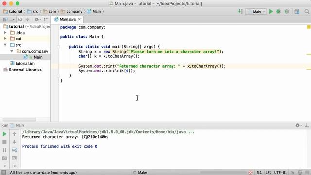 52.Java Tutorial - #52 - toCharArray() Method смотреть онлайн