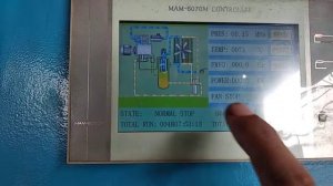 Setting Bahasa English Pada Controller MAM6070 Screw Compressor