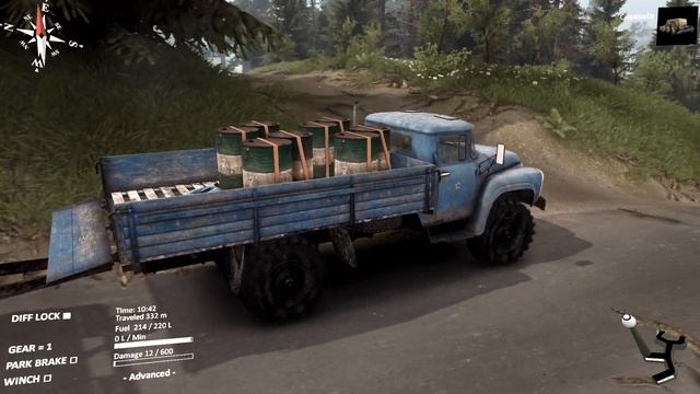 SPINTIRES - B 130 Truck + Trailer on the Aftermath Map смотреть онлайн