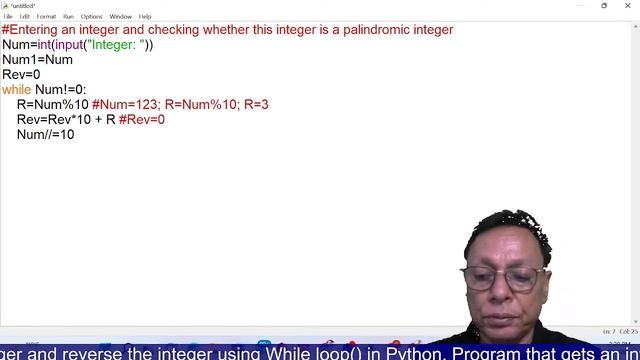 #Integer #palindromic in #Python смотреть онлайн