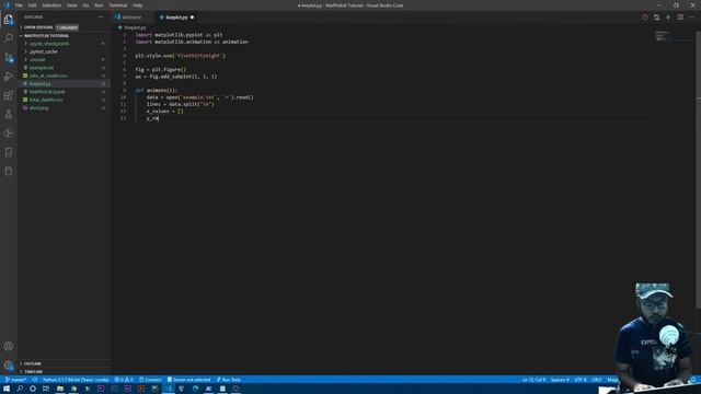 Live Graph Plotting |Matplotlib Tutorial 4.1 смотреть онлайн