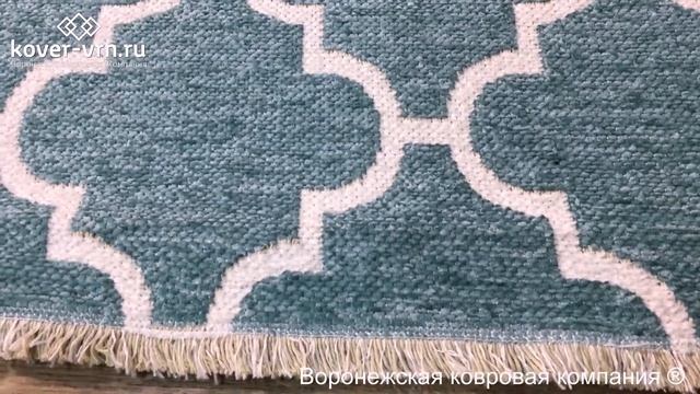 Ковер Noa kilim NK04 cream aqua. Видеообзор смотреть онлайн