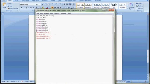 Tuple and its Methods in Python смотреть онлайн