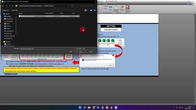 Terbaru 2022, CARA EXPORT FILE ASC TIMETABLES MENJADI EXCEL смотреть онлайн
