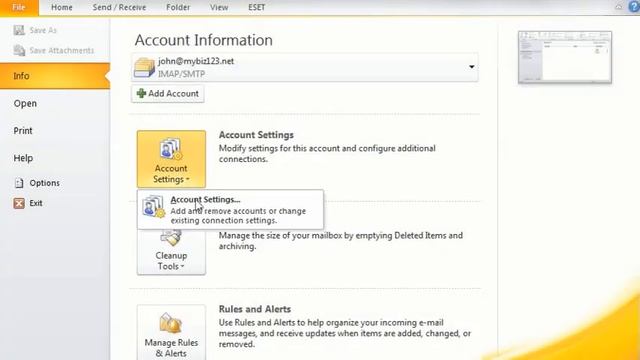 How to change your email password in Outlook 2010 смотреть онлайн