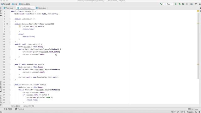 Singly Linked List in Java смотреть онлайн