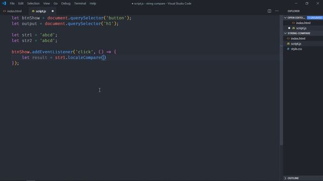 How to Compare Two Strings in Javascript смотреть онлайн
