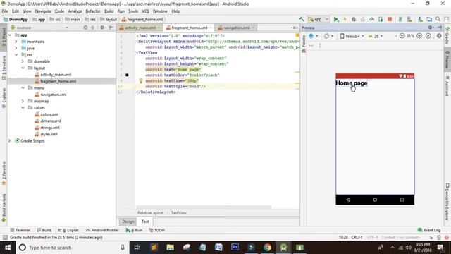 Bottom Navigation Bar in Android Studion in Hindi смотреть онлайн